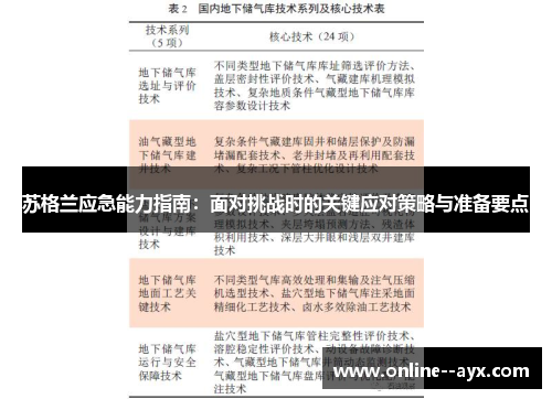 苏格兰应急能力指南：面对挑战时的关键应对策略与准备要点